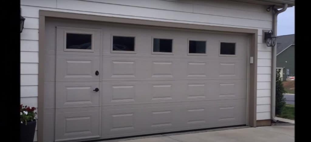 Wide Wooden Garage Door